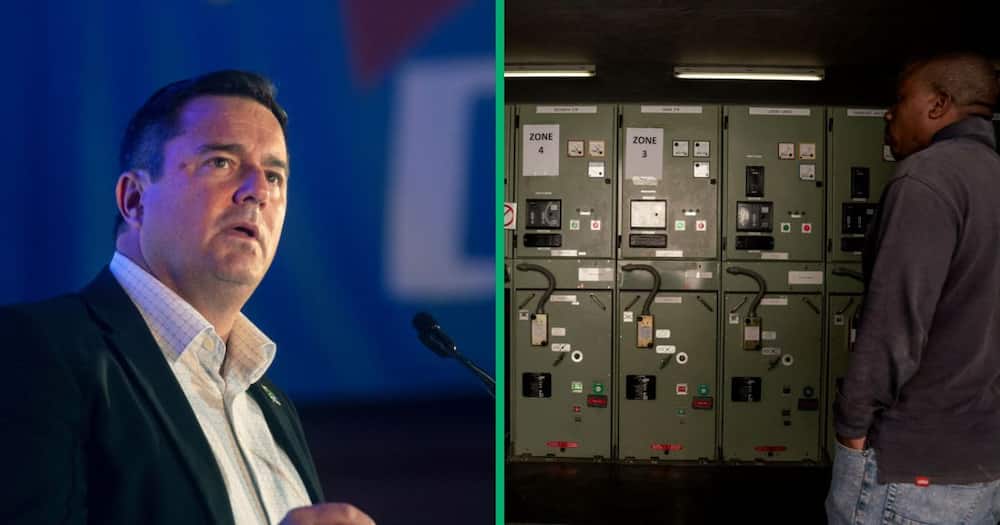 DA leader John Steenhuisen expressed his thoughts about the break from loadshedding