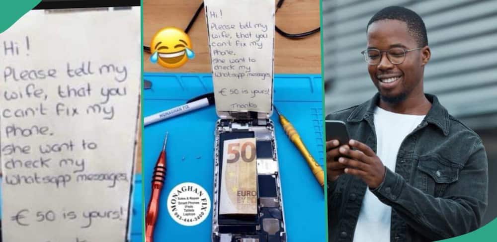 A man bribed a phone repairer to hide his WhatsApp messages