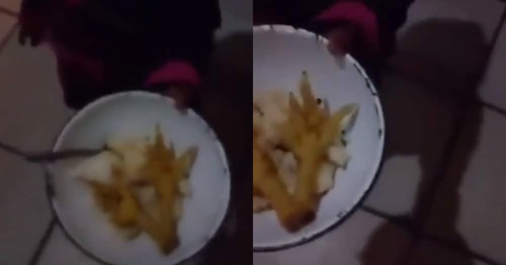 "I don't want hands": Baby responds hilariously to chicken feet dinner