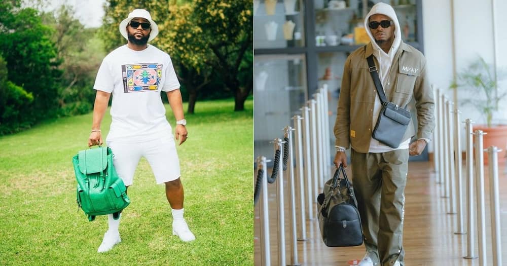 Cassper Nyovest & Tanzanian singer Diamond Platnumz spotted in studio