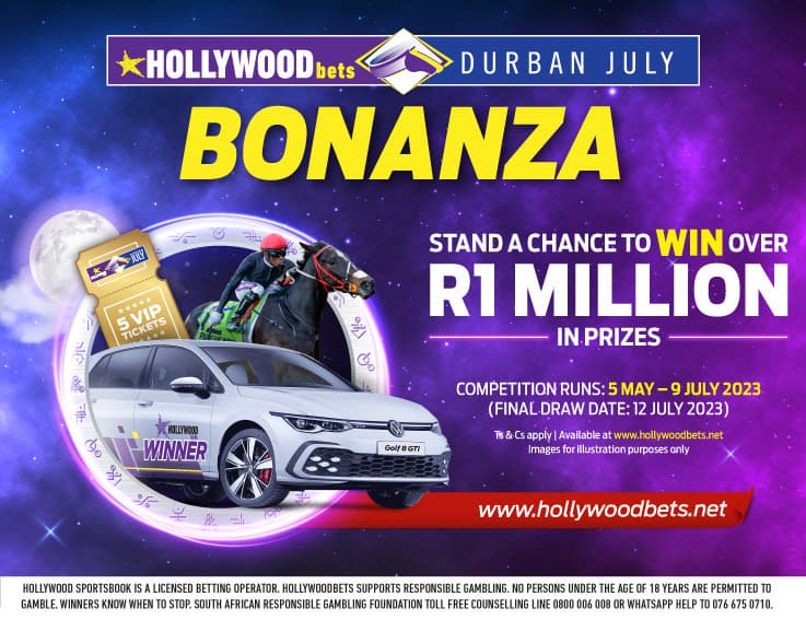 Hollywoodbets, Durban July, Volkswagen, R1 million, prizes