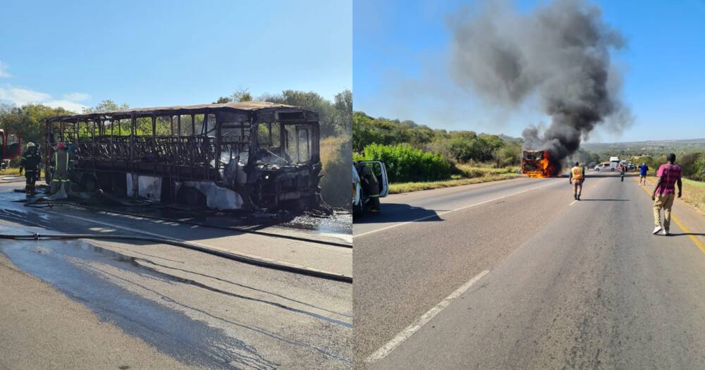 57 passengers injured and six dead after bus catches fire in Tshwane