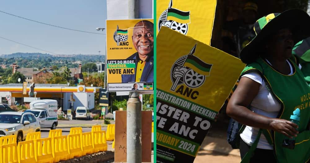 The ANC opened a case against a woman that allegedly tampered with their posters