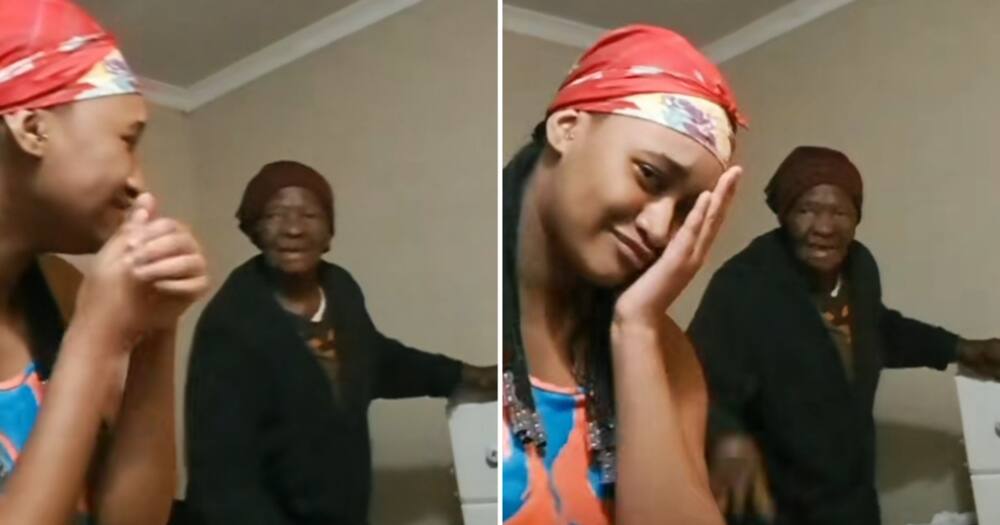 A gogo helped fight an imaginary ghost tormenting her grandchild in viral TikTok