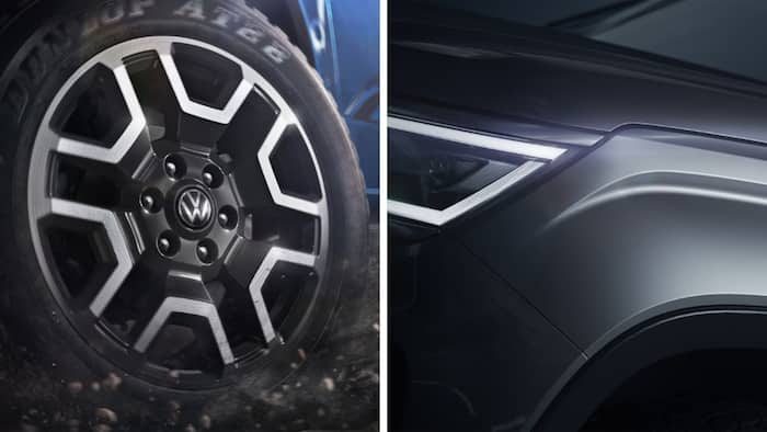 Volkswagen teases new SA-built Amarok bakkie's muscular wheel arches and off-road tyres