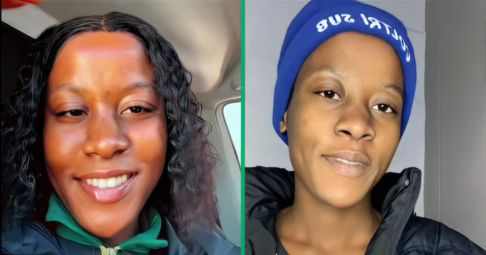 A TikTok video shows a young lady unveiling her painful hairstyle.