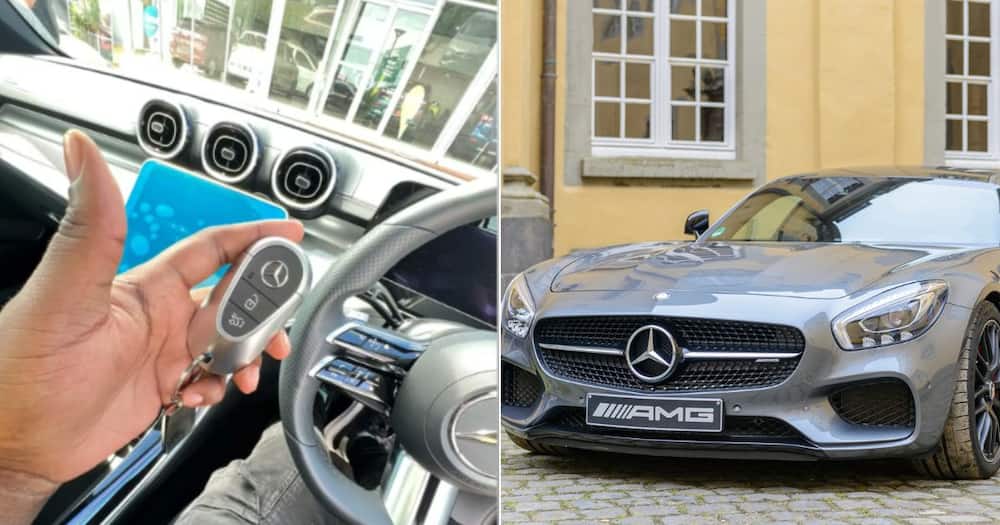 A man buys Mercedes-Benz on Valentine's Day