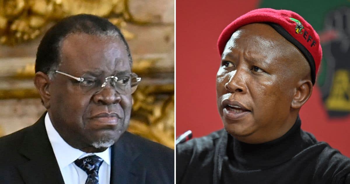 EFF Plans To Open Criminal Case Against Namibia’s President Hage ...