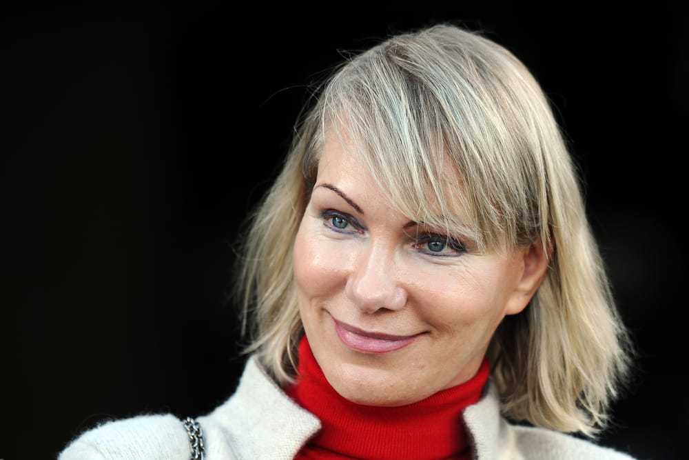 Margarita Louis-Dreyfus during the French L1 football match between Girondins de Bordeaux (FCGB) and Marseille (OM) on 12 April 2015 at the Chaban-Delmas stadium.