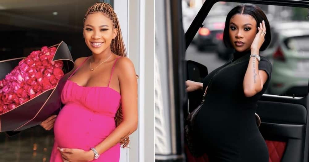 Tamia Mpisane, model, influencer, pregnant with Andile Mpisane, daughter, lavish welcome home, MamKhize's son