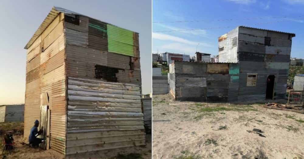 Man posts process of constructing two-storey shack Man posts process of constructing two-storey shack