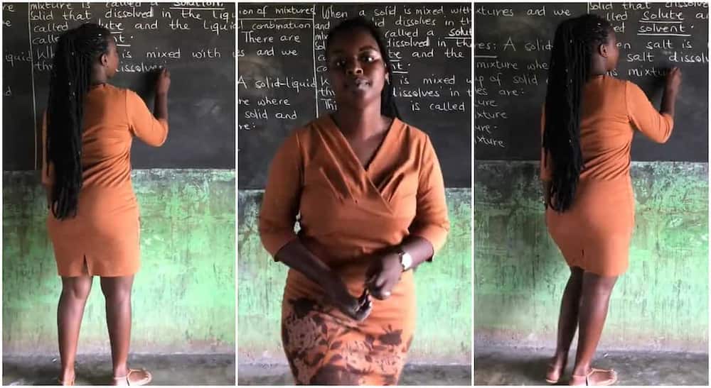 Female Teacher With Perfect Shape Writes on Blackboard, TikTok Video Goes  Viral 