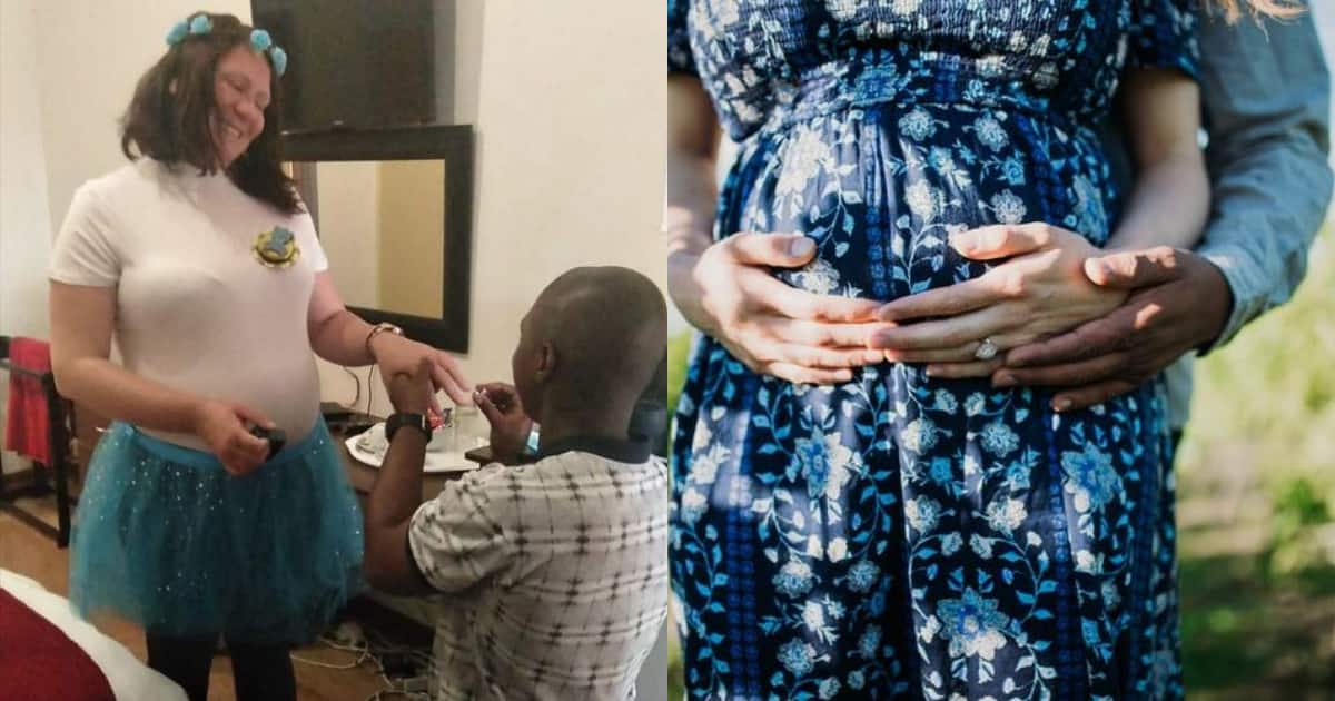 Beautiful Interracial Couple S Baby Shower Doubles As Engagement Party