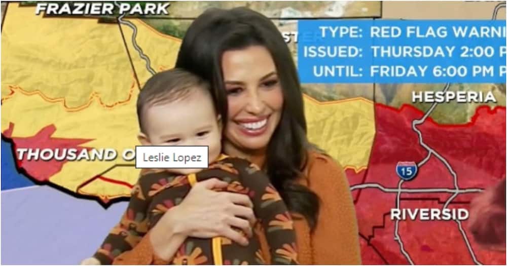 News bloopers: Adorable moment toddler crawls to meteorologist mom while reporting live