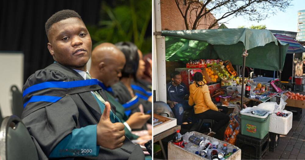 Nkosenhle Dlamini graduated cum laude and bagged a Dean's Merit Award from the Durban University of Technology