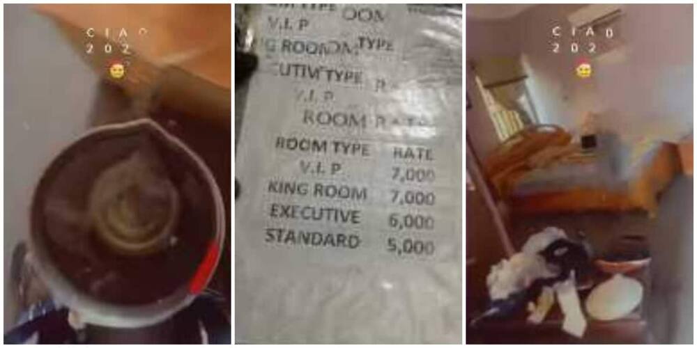 Reactions as Nigerian man pays for king room in hotel but was told to fetch water downstairs for use, shares clip