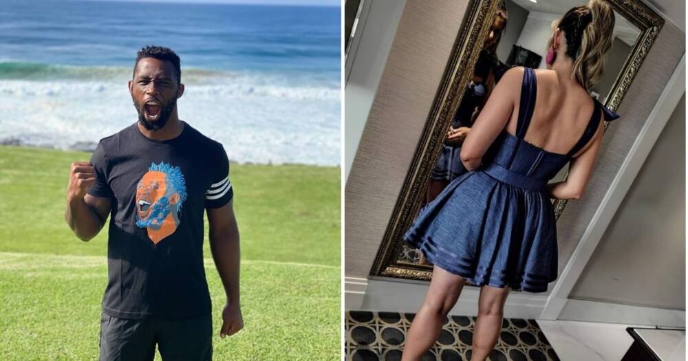 Siya Kolisi's picture showing his wife, Rachel, in a stunning outfit is loved by social media fans. Image: Instagram