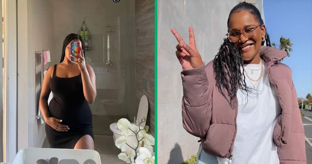 A South African woman, @renesmay8, shared a TikTok video about her pregnancy journey