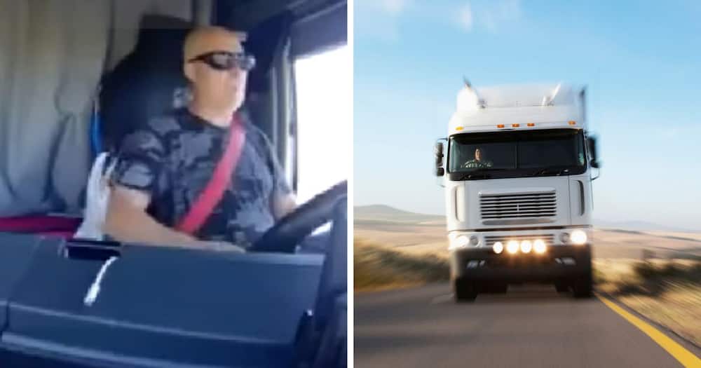 distracted truck driver