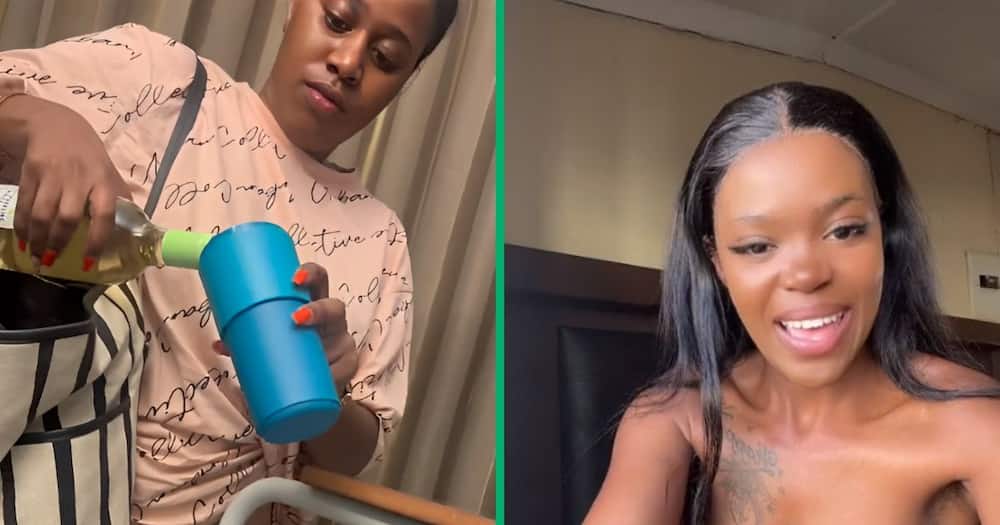 A TikTok user shared a video of her friend bringing her alcohol to hospital.