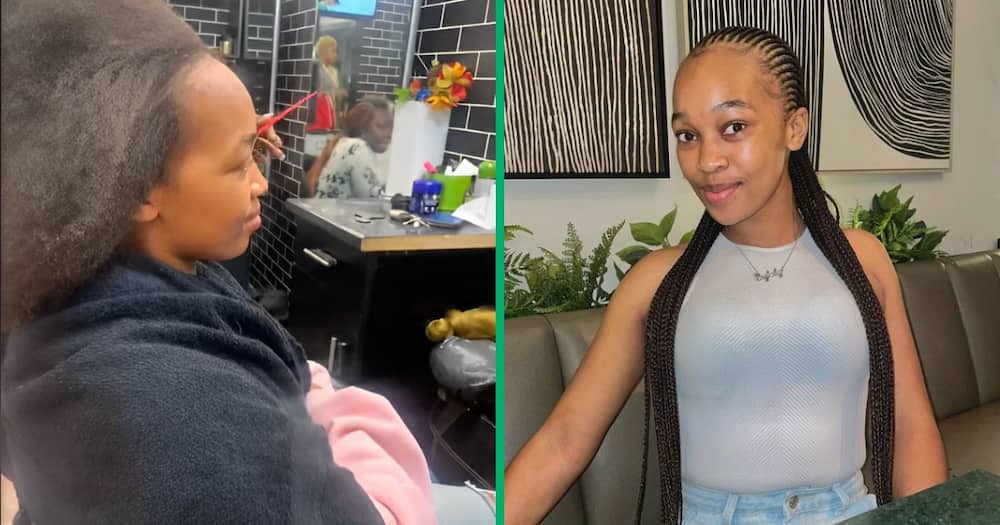 A young lady plugged peeps with a cheap hairsalon in Cape Town CBD.