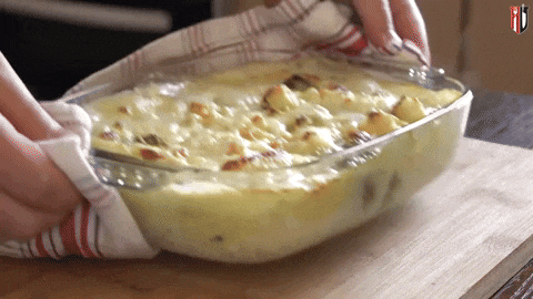 Creamy baked vegetables with cheese