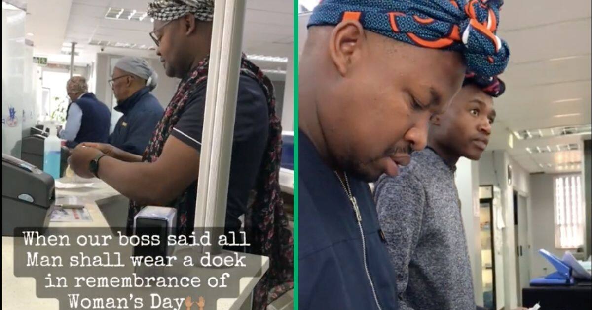 South African Men Rock Doeks for Women’s Day, Netizens Praise Them for ...