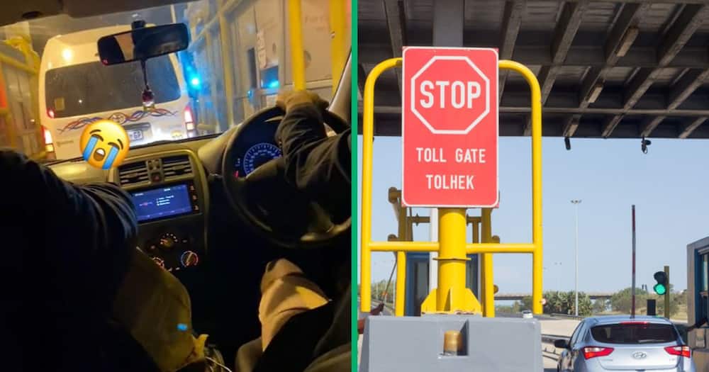 TikTok video shows driver behind Quantum taxi avoiding toll gate