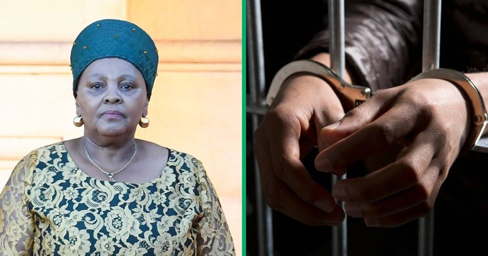 Nosiviwe Mapisa-Nqakula has handed herself over to the Lyttleton police station
