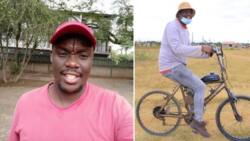 Limpopo student Tlhologelo Mashala builds innovative petrol powered bicycle to run his delivery business