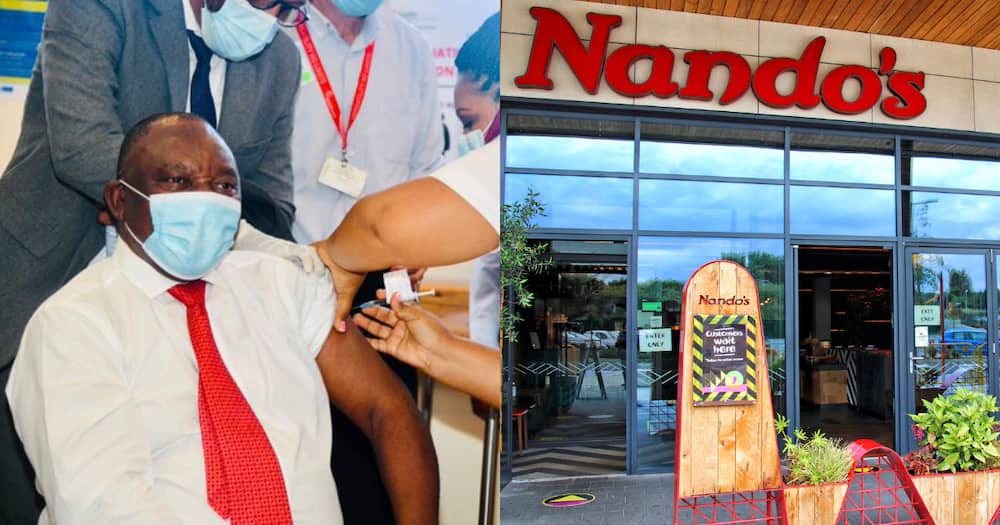 Nando's Takes a Fun Jab at Ramaphosa After He Takes the Covid Vaccine