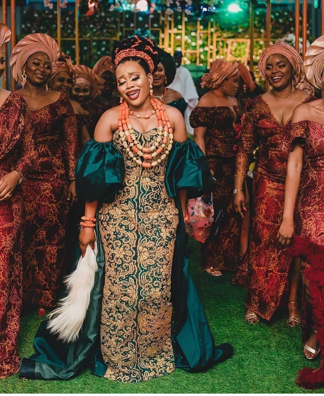 Traditional Bride's wear | African fashion traditional, Latest african  fashion dresses, African lace dresses