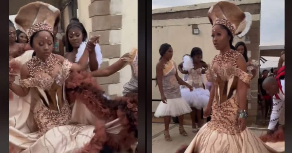 Zulu isnpired wedding dress goes TikTok viral