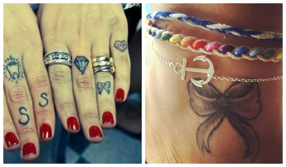 Side hand tattoos for females