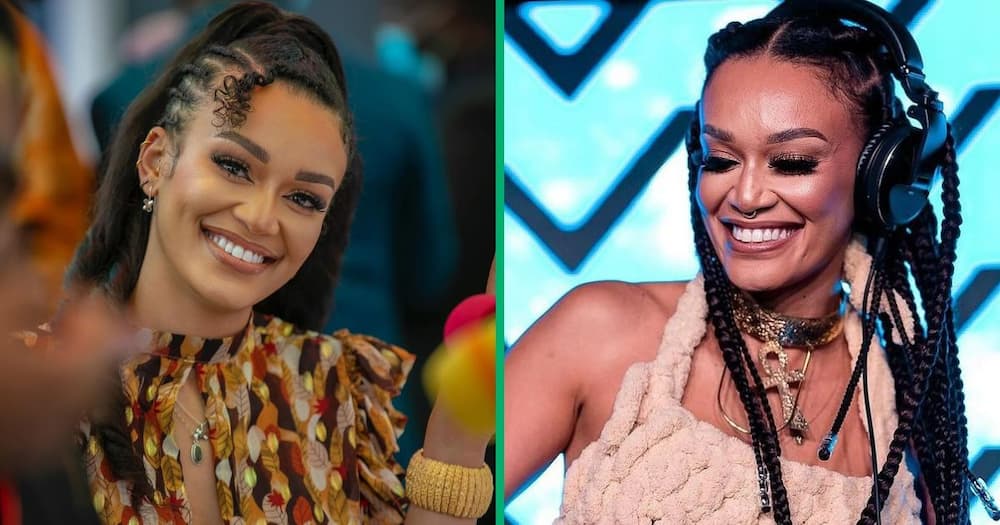 Pearl Thusi shared a new video of herself behind the decks