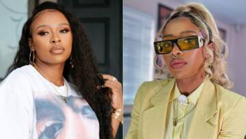 DJ Zinhle's hair brand gets another bad review, Mzansi slams Hair Majesty: "Is that Bonang's old wig?"