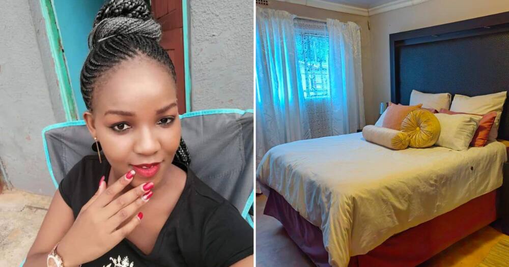 The Free State woman received compliments for how lovely her bedroom looked