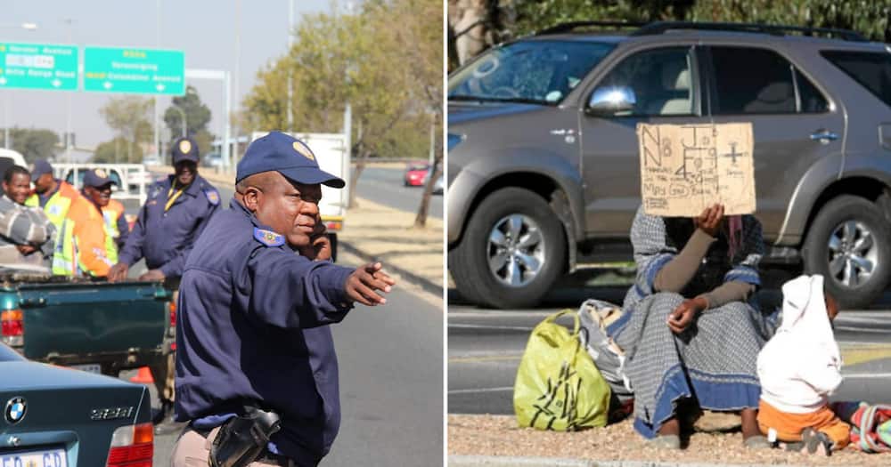 JMPD, Police, begging, women, Johannesburg