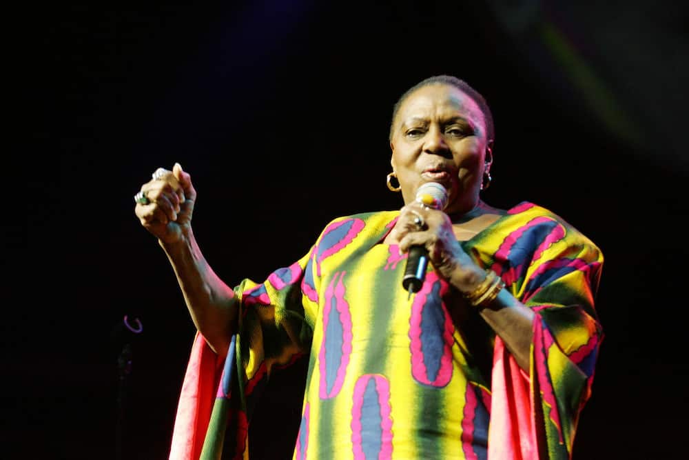 Miriam Makeba sings during the Standard Bank Joy of Jazz event