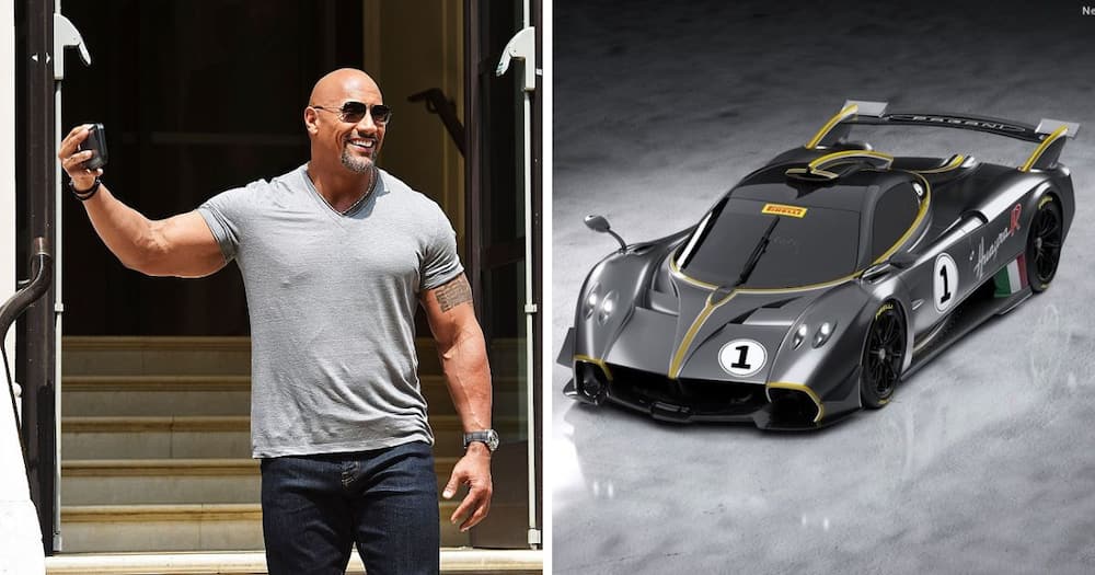 the rock, cars, celebrities, money, whips, pagani