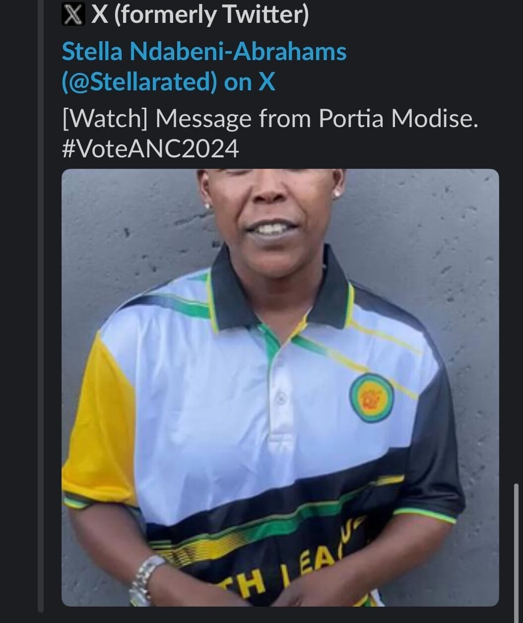 Portia Modise calls for people to vote ANC