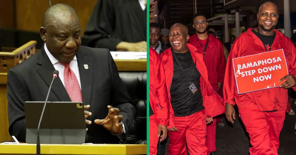 The people of Mzansi admit that they are missing the EFF's antics at the Sona this year with funny memes