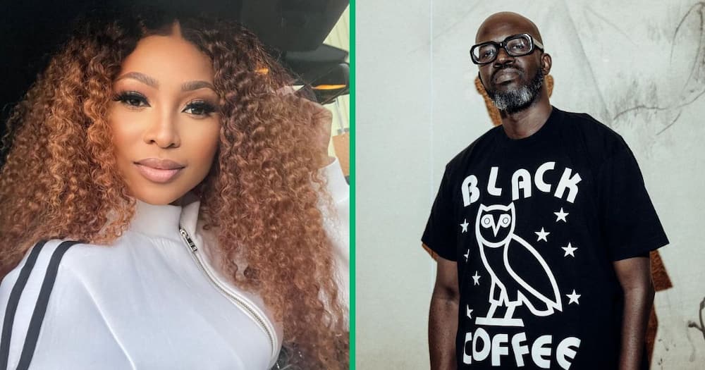 Enhle Mbali opened up about Black Coffee's child maintenance