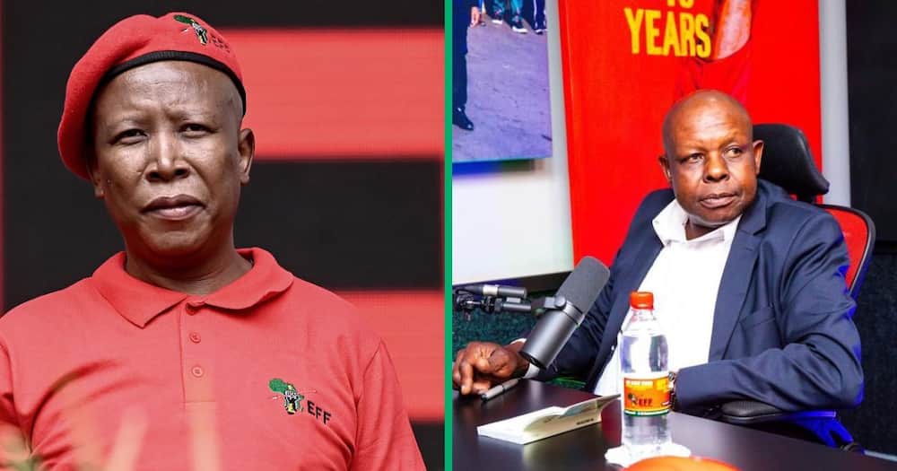 The EFF's Julius Malema welcomed John Hlophe with warm words.