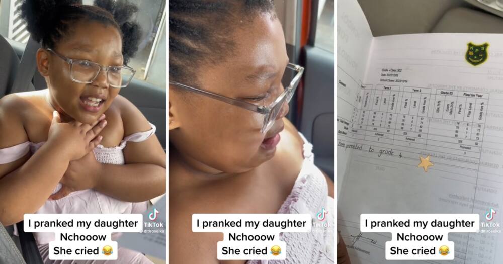Mom pranks daughter into believing she failed Grade 3