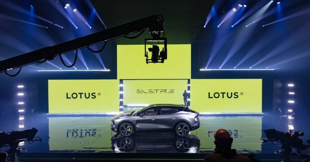 Lotus takes the cover off its hyper electric SUV in London with star studded guests in attendance