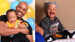 Doting dad celebrates adorable toddler's 2nd birthday, Mzansi congratulates little boy on his special day