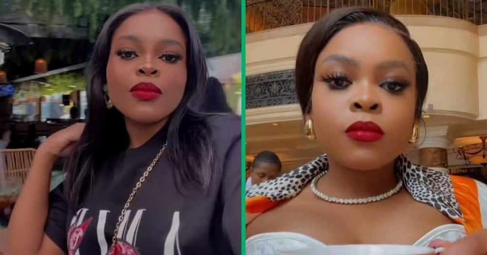 A TikTok video shows a woman plugging Mzansi with a trip to Cape Town for less than R5K.