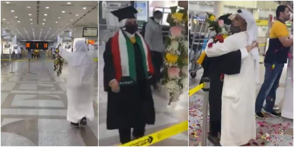 Father Receives His Graduate Daughter at the Airport with So Much Joy & Celebration, Welcomes Her with Garland