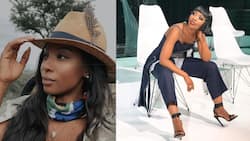 Pearl Modiadie: Celeb brings back picture of herself posing with snake